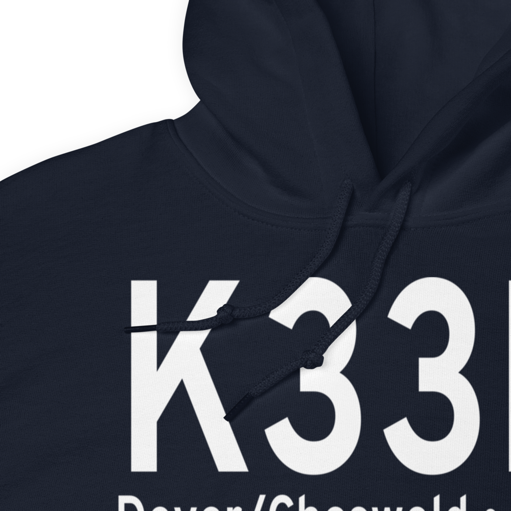 Delaware Airpark (K33N) ICAO Hoodie Sweatshirt 