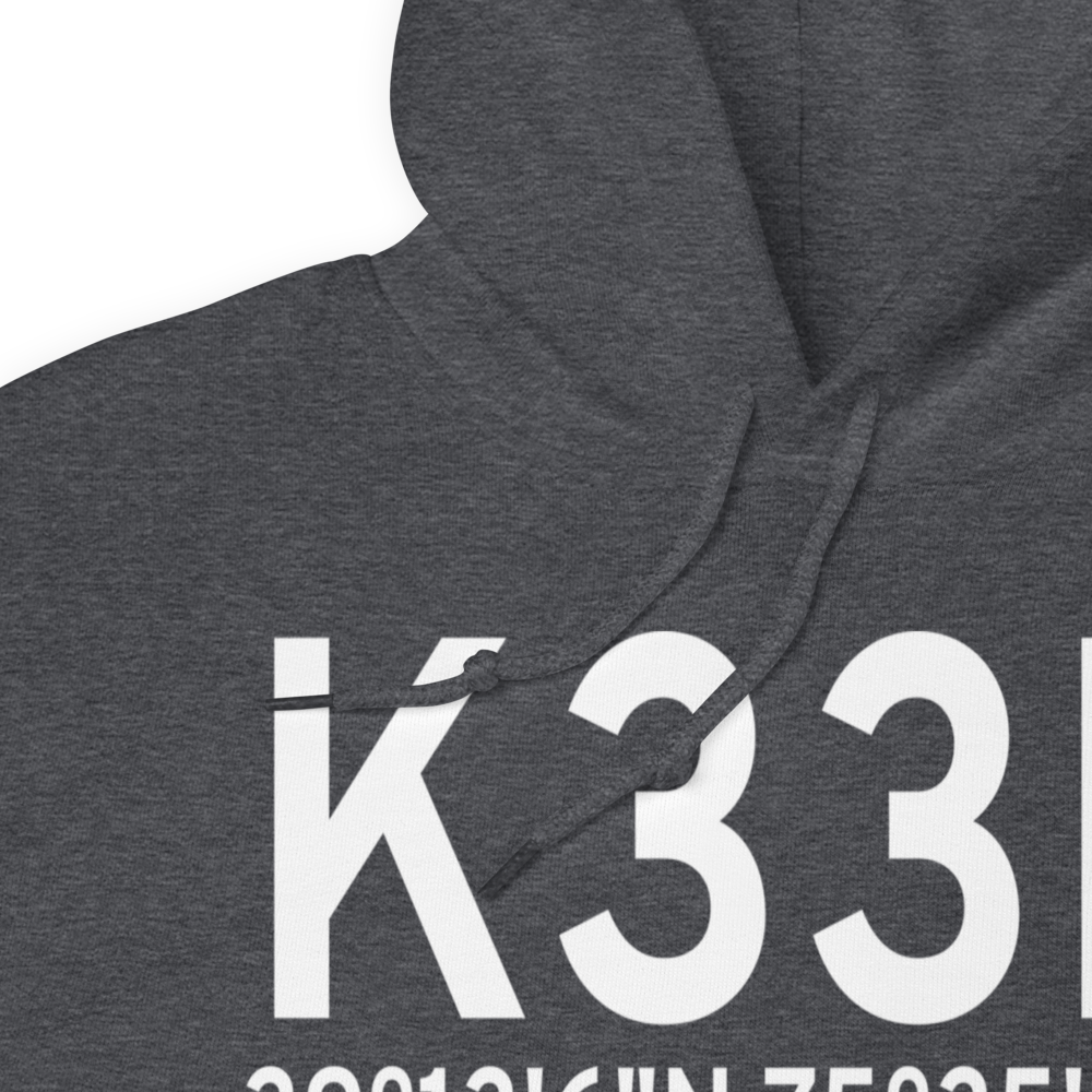 Delaware Airpark (K33N) ICAO Hoodie Sweatshirt 