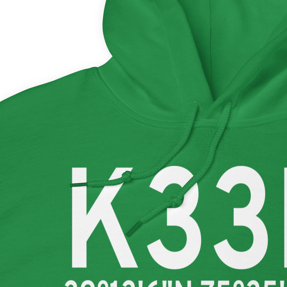 Delaware Airpark (K33N) ICAO Hoodie Sweatshirt 