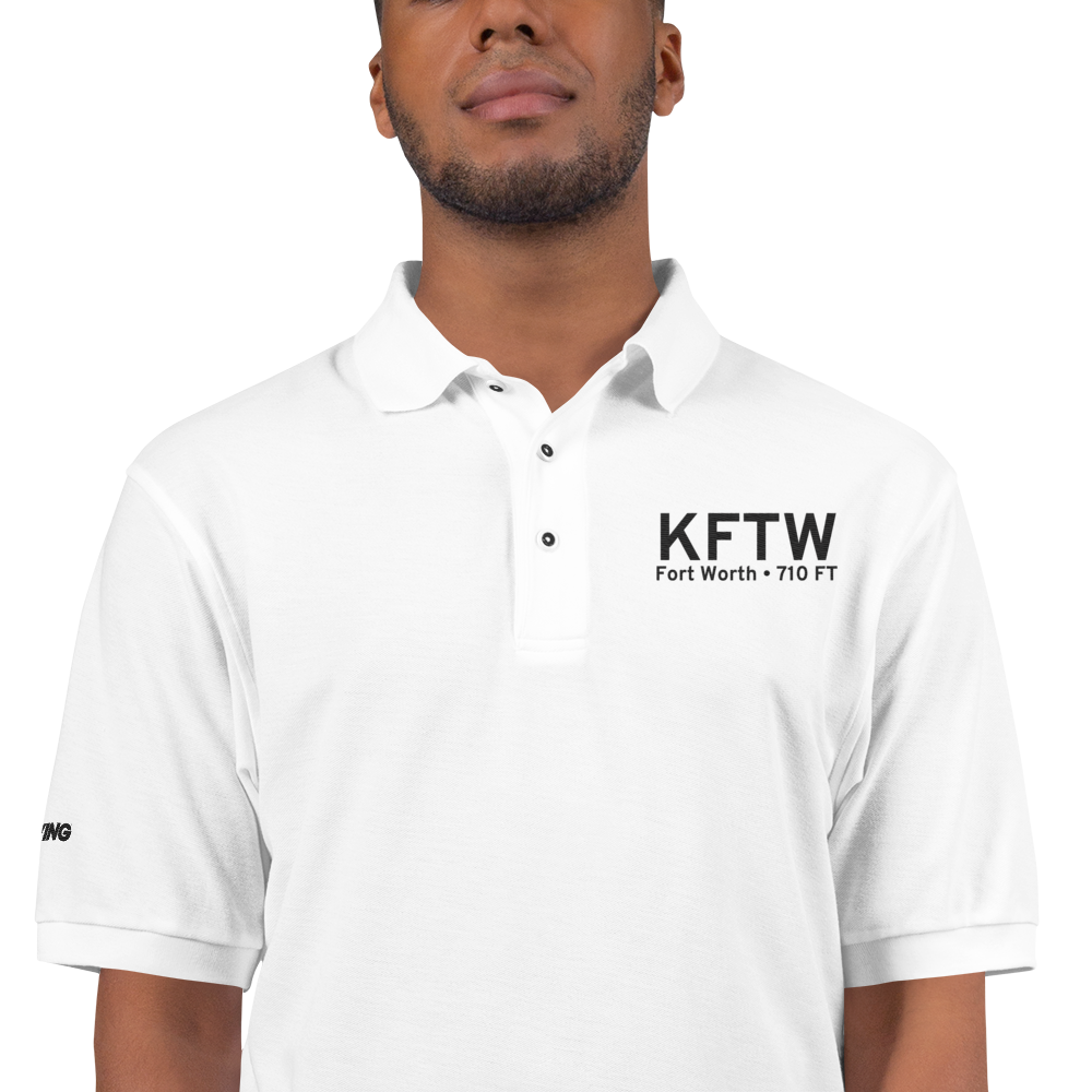 Fort Worth Meacham International Airport (KFTW) ICAO Port Authority Embroidered Polo Shirt 