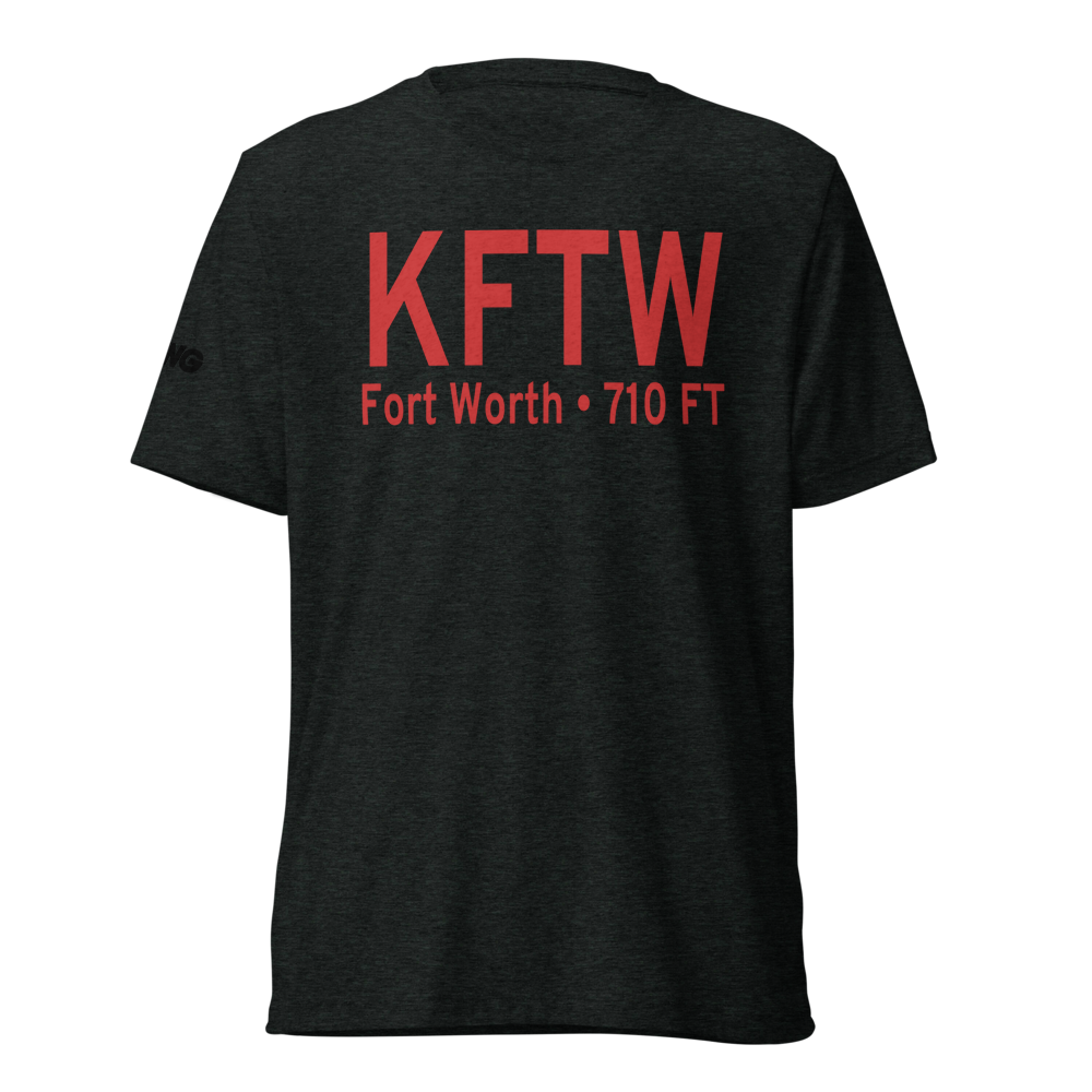 Fort Worth Meacham International Airport (KFTW) ICAO Tri-blend T-Shirt 