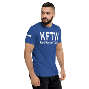 Fort Worth Meacham International Airport (KFTW) ICAO Tri-blend T-Shirt