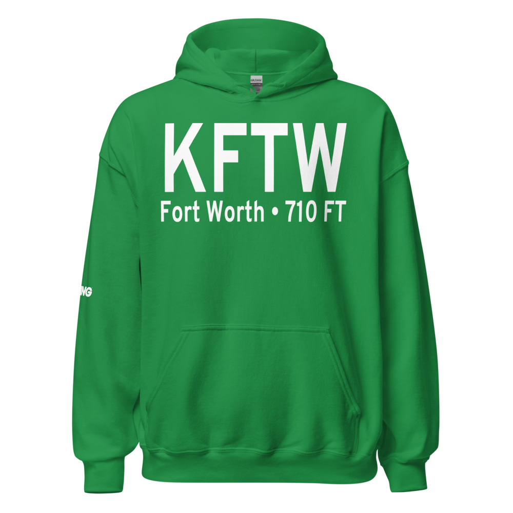 Fort Worth Meacham International Airport (KFTW) ICAO Hoodie Sweatshirt 
