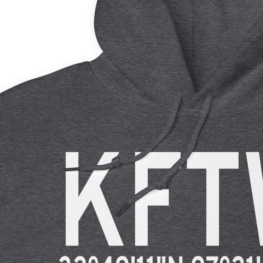 Fort Worth Meacham International Airport (KFTW) ICAO Hoodie Sweatshirt 