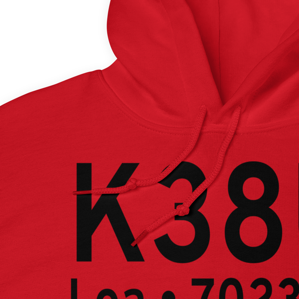 Wayne Wonderland Airport (K38U) ICAO Hoodie Sweatshirt 