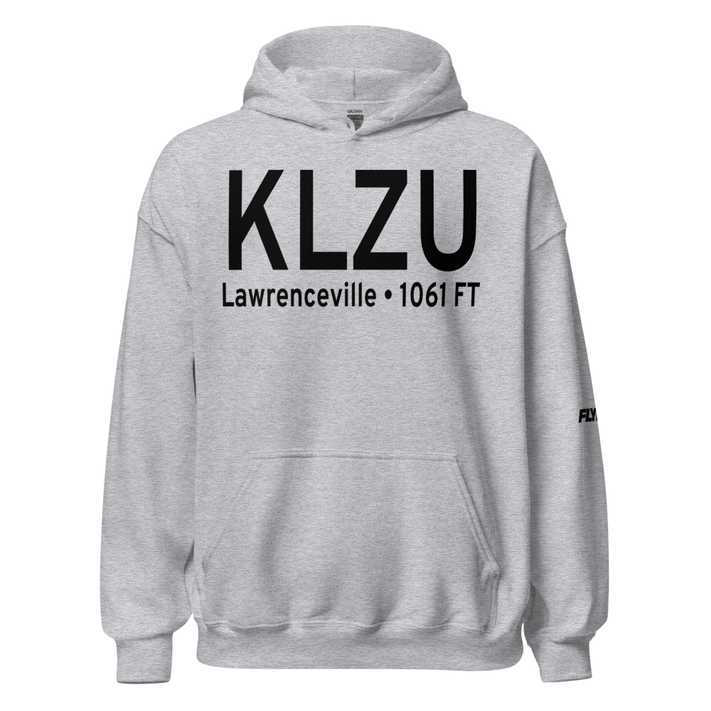 Gwinnett County Briscoe Field (KLZU) ICAO Hoodie Sweatshirt 