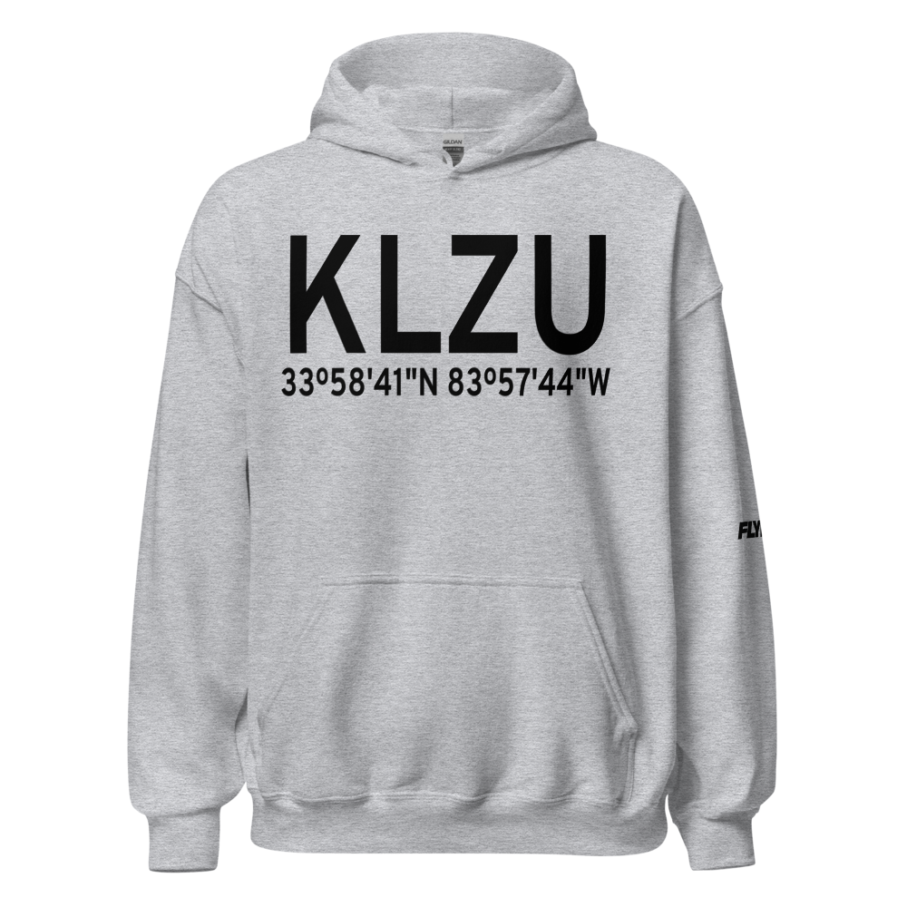 Gwinnett County Briscoe Field (KLZU) ICAO Hoodie Sweatshirt 