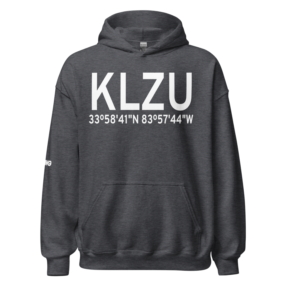 Gwinnett County Briscoe Field (KLZU) ICAO Hoodie Sweatshirt 