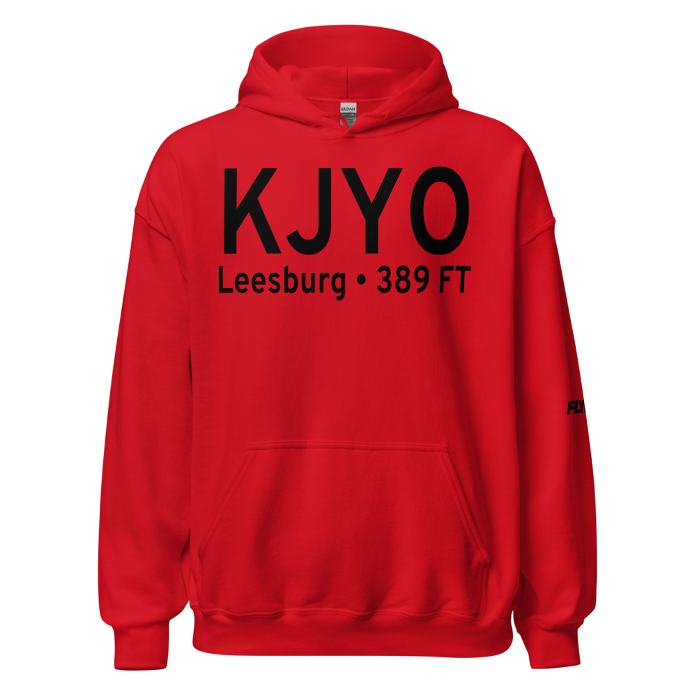 Leesburg Executive Airport (KJYO) ICAO Hoodie Sweatshirt 