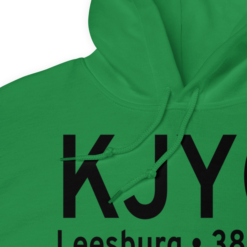 Leesburg Executive Airport (KJYO) ICAO Hoodie Sweatshirt 