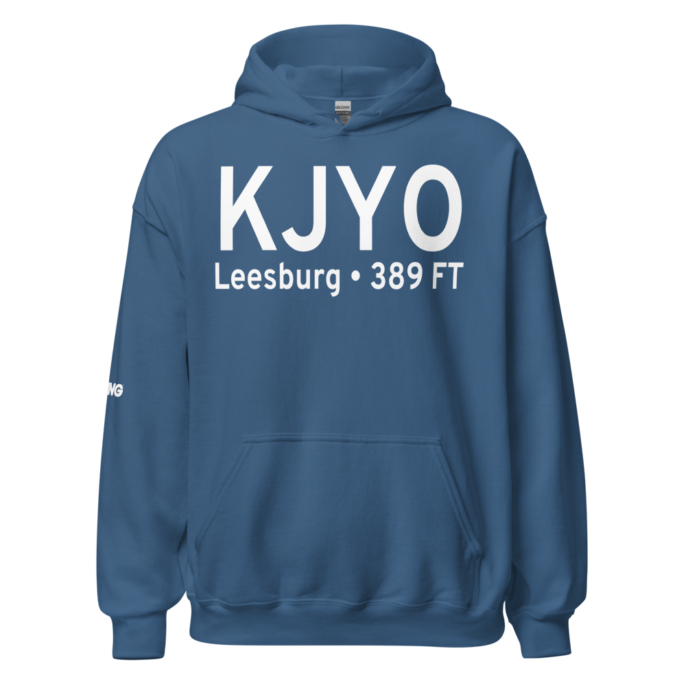 Leesburg Executive Airport (KJYO) ICAO Hoodie Sweatshirt 