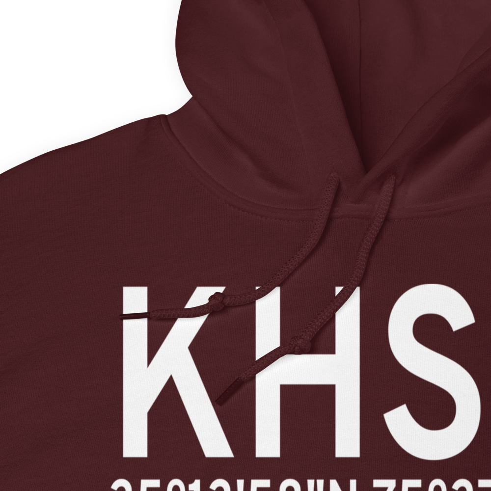 Billy Mitchell Airport (KHSE) ICAO Hoodie Sweatshirt 