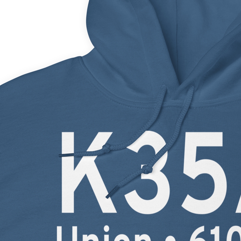 Union County, Troy Shelton Field (K35A) ICAO Hoodie Sweatshirt 