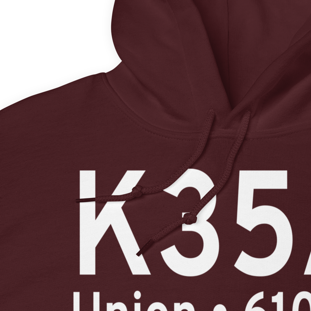 Union County, Troy Shelton Field (K35A) ICAO Hoodie Sweatshirt 