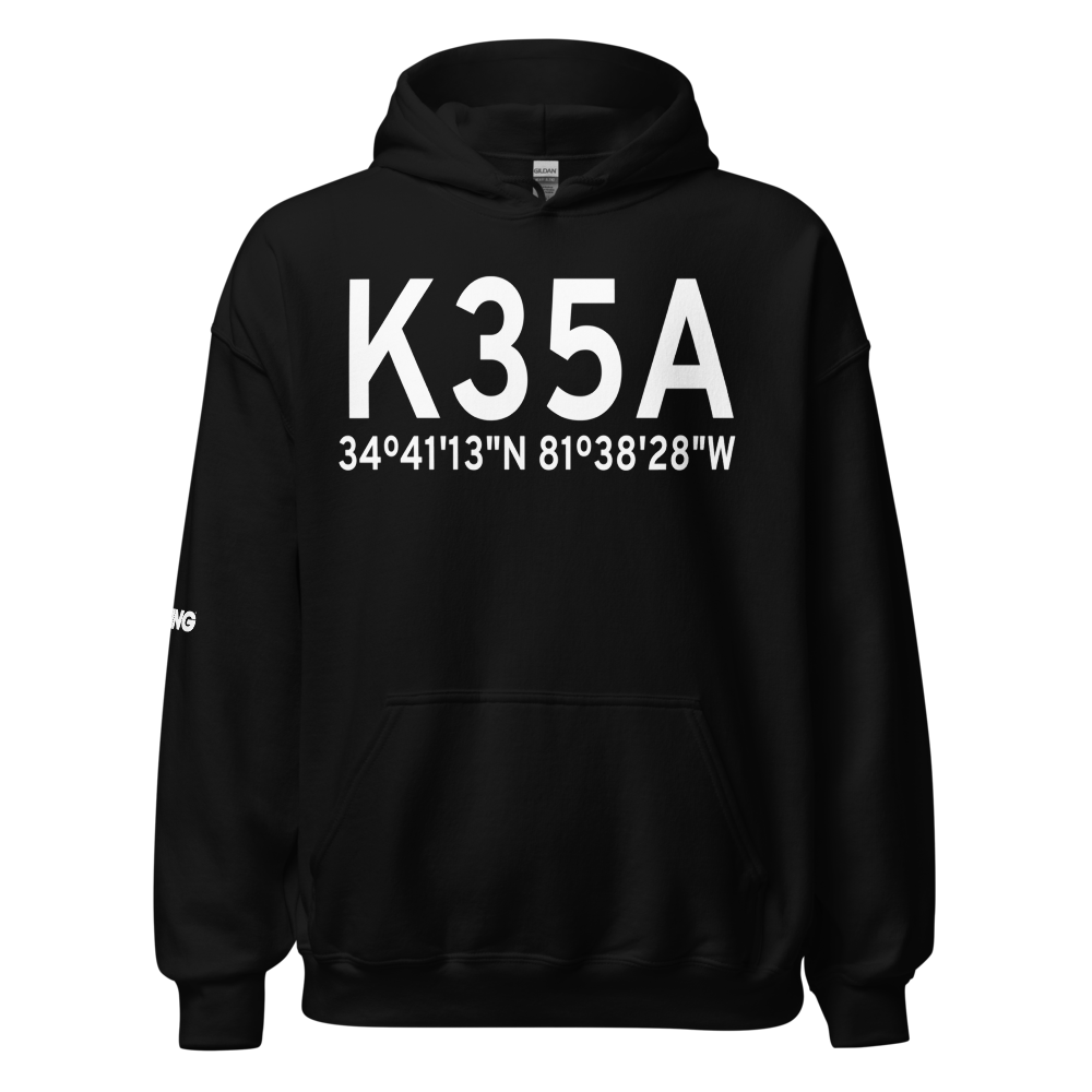 Union County, Troy Shelton Field (K35A) ICAO Hoodie Sweatshirt 