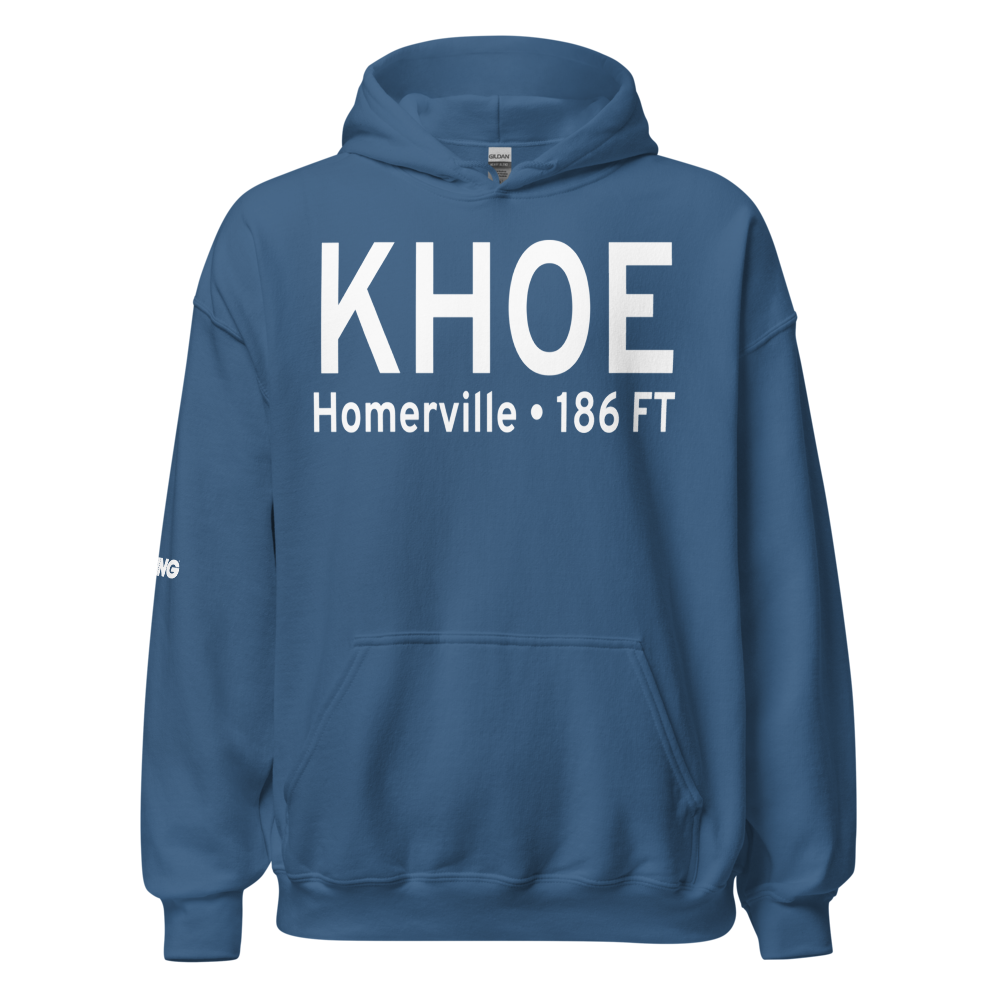 Homerville Airport (KHOE) ICAO Hoodie Sweatshirt 
