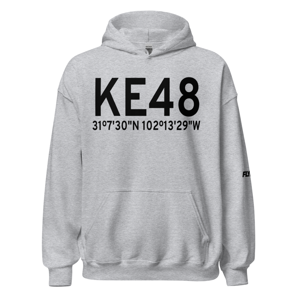 Upton County Airport (KE48) ICAO Hoodie Sweatshirt 