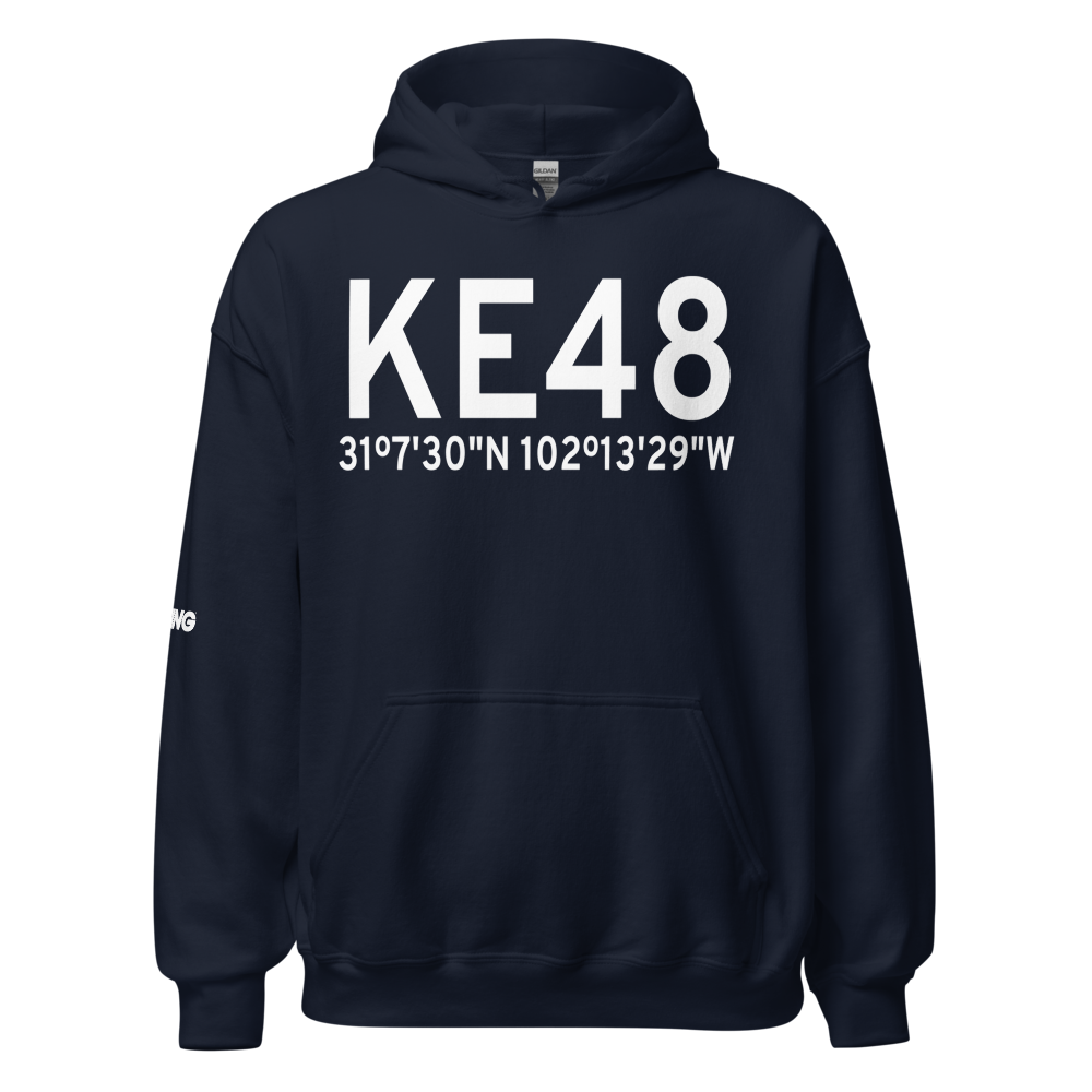Upton County Airport (KE48) ICAO Hoodie Sweatshirt 