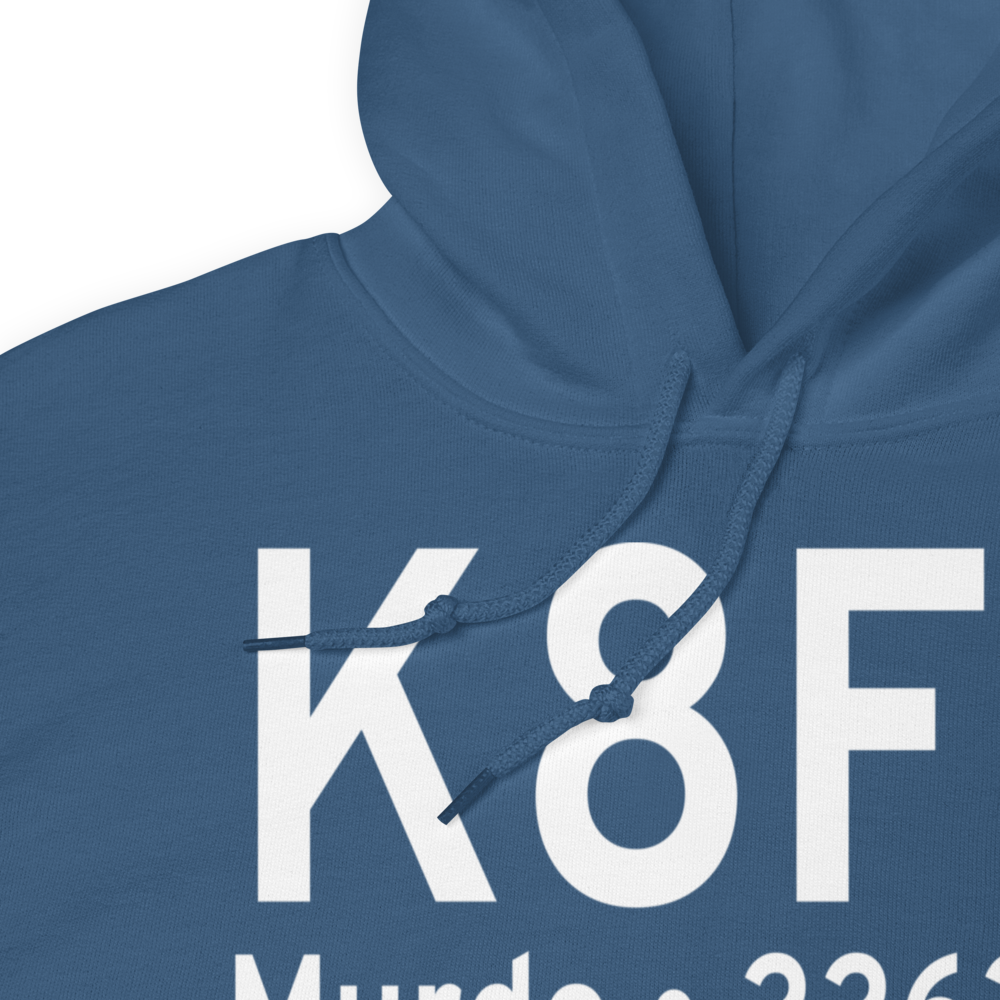 Murdo Municipal Airport (K8F6) ICAO Hoodie Sweatshirt 