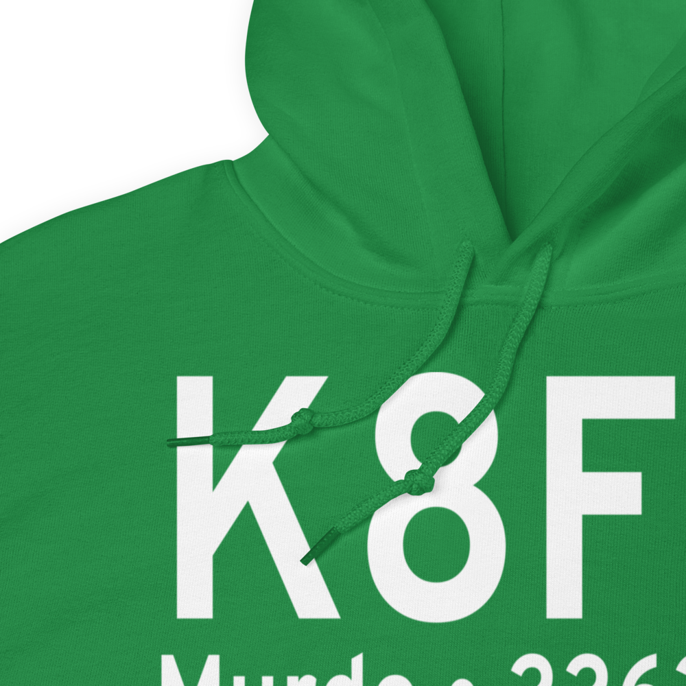 Murdo Municipal Airport (K8F6) ICAO Hoodie Sweatshirt 