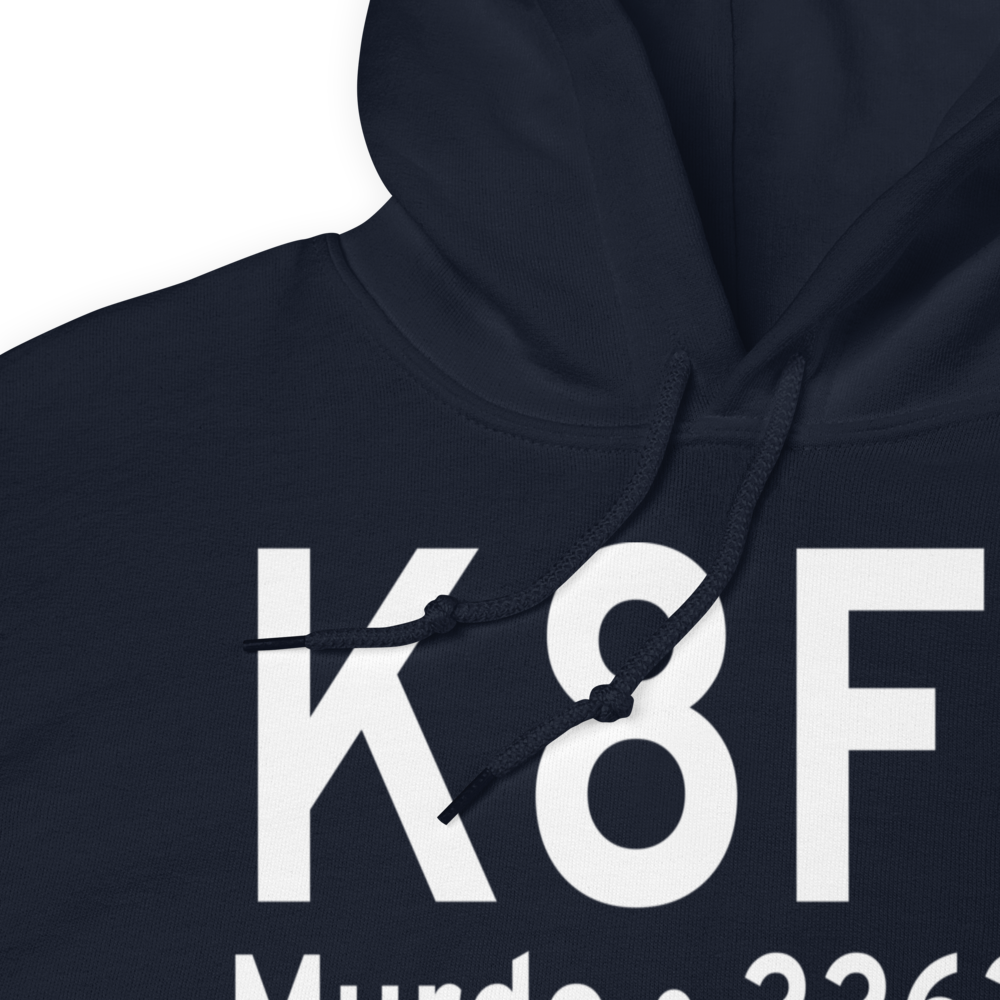 Murdo Municipal Airport (K8F6) ICAO Hoodie Sweatshirt 