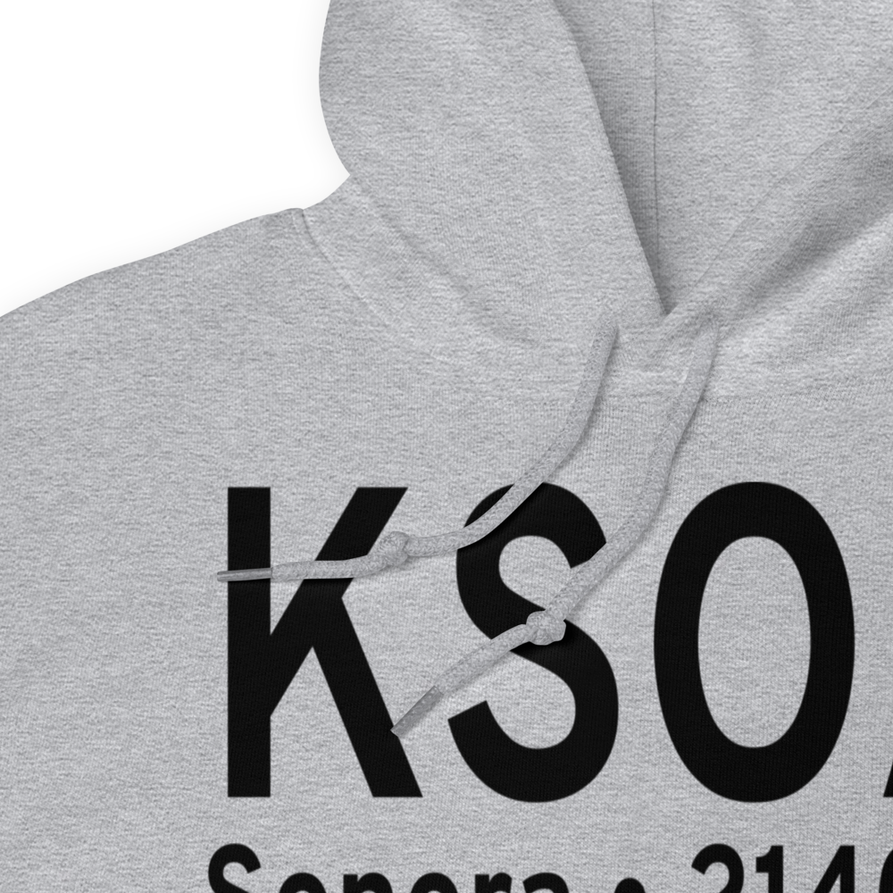 Sonora Municipal Airport (KSOA) ICAO Hoodie Sweatshirt 