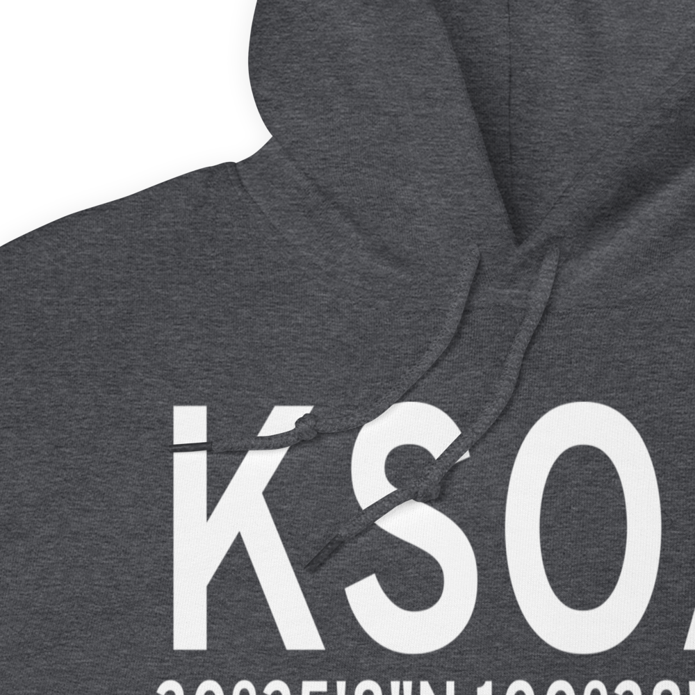 Sonora Municipal Airport (KSOA) ICAO Hoodie Sweatshirt 