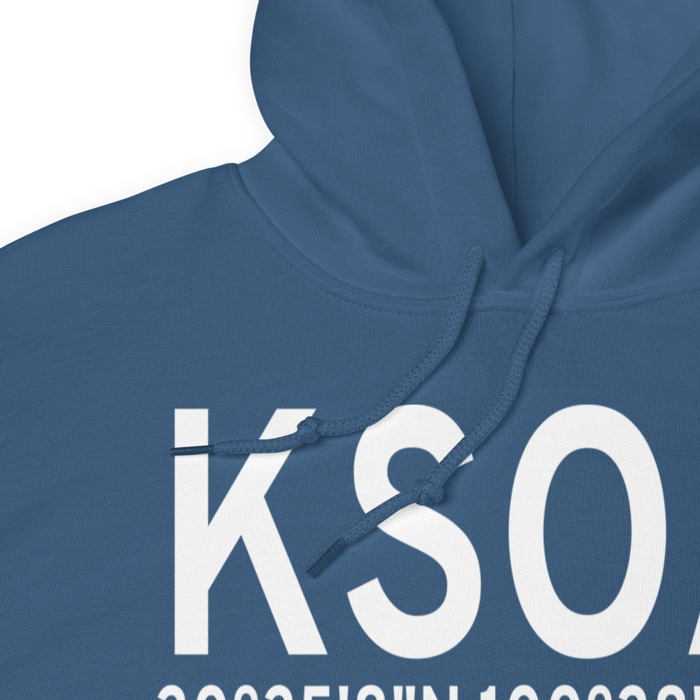 Sonora Municipal Airport (KSOA) ICAO Hoodie Sweatshirt 