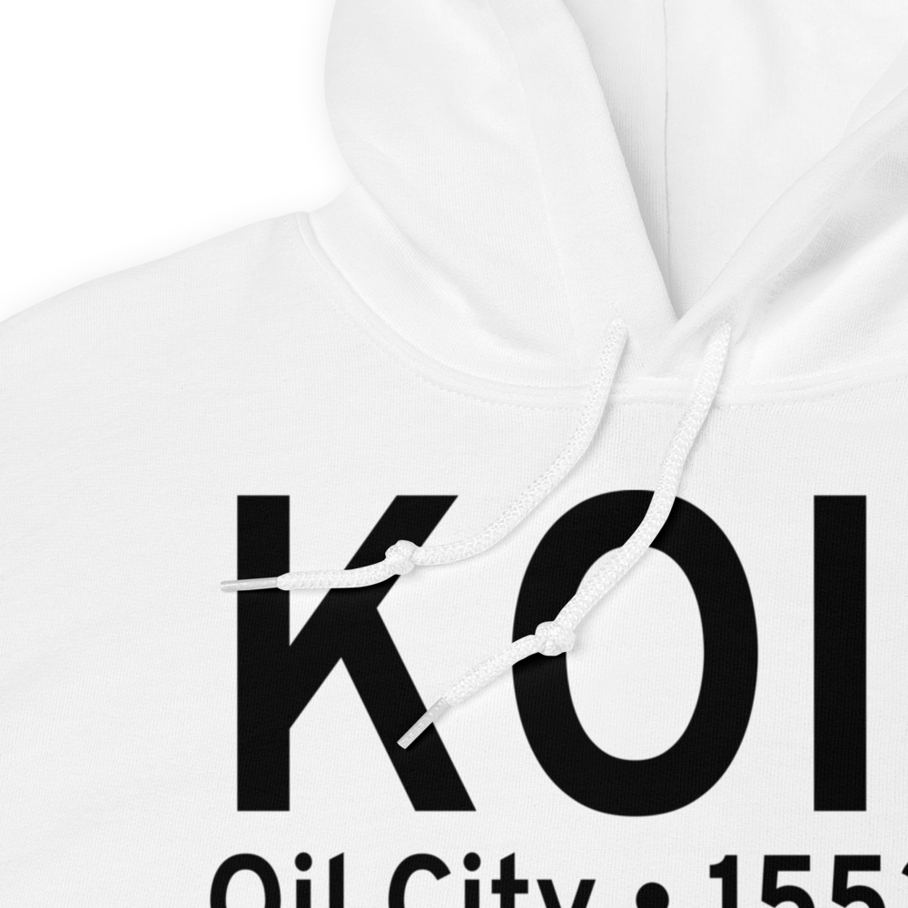 Splane Memorial Airport (KOIL) ICAO Hoodie Sweatshirt 
