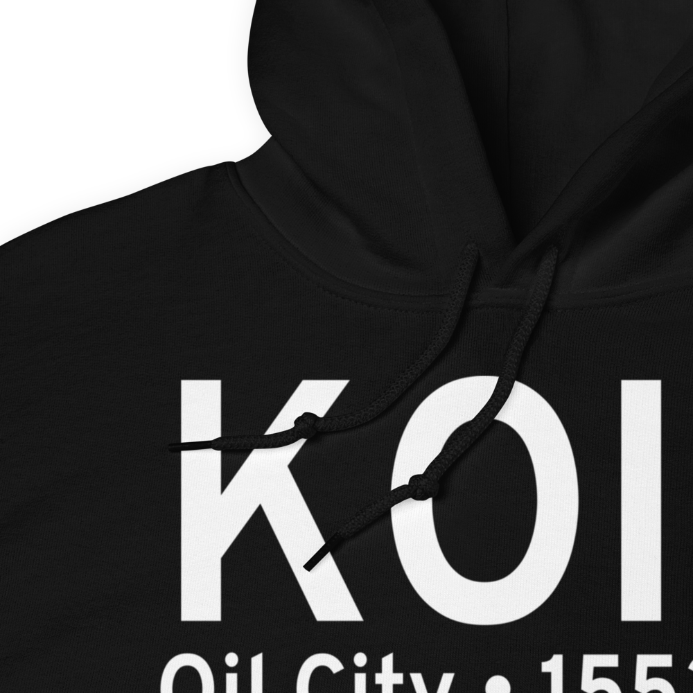 Splane Memorial Airport (KOIL) ICAO Hoodie Sweatshirt 