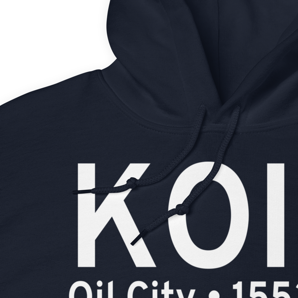 Splane Memorial Airport (KOIL) ICAO Hoodie Sweatshirt 