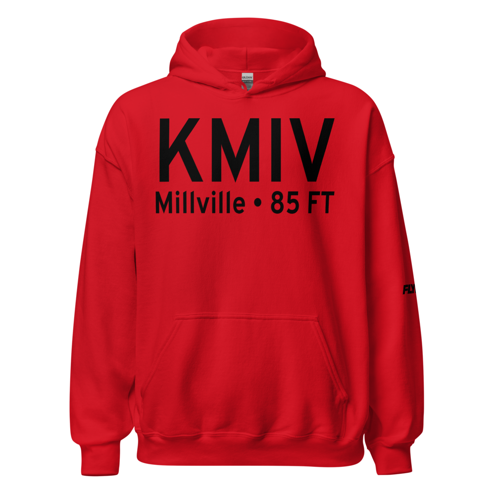 Millville Municipal Airport (KMIV) ICAO Hoodie Sweatshirt 