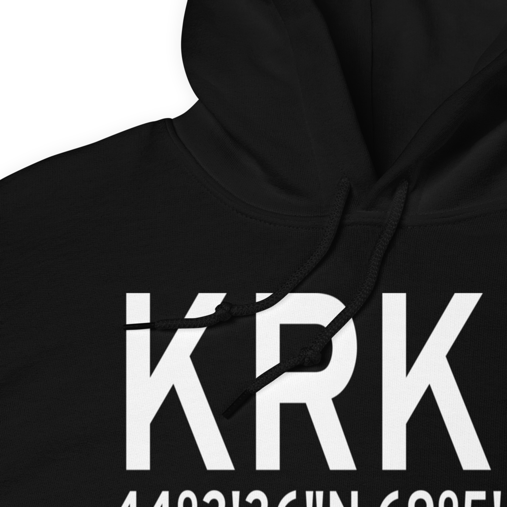 Knox County Regional Airport (KRKD) ICAO Hoodie Sweatshirt 