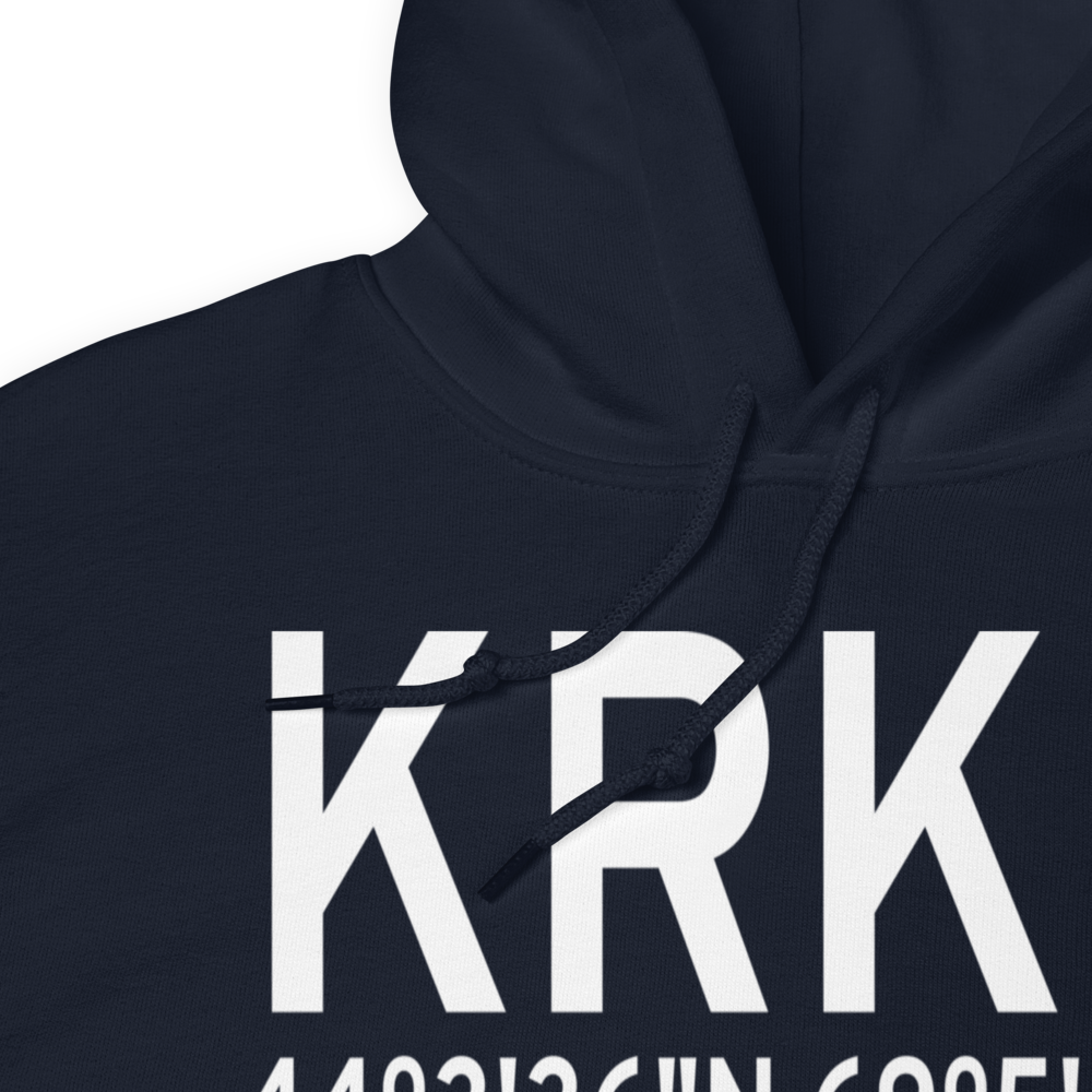 Knox County Regional Airport (KRKD) ICAO Hoodie Sweatshirt 