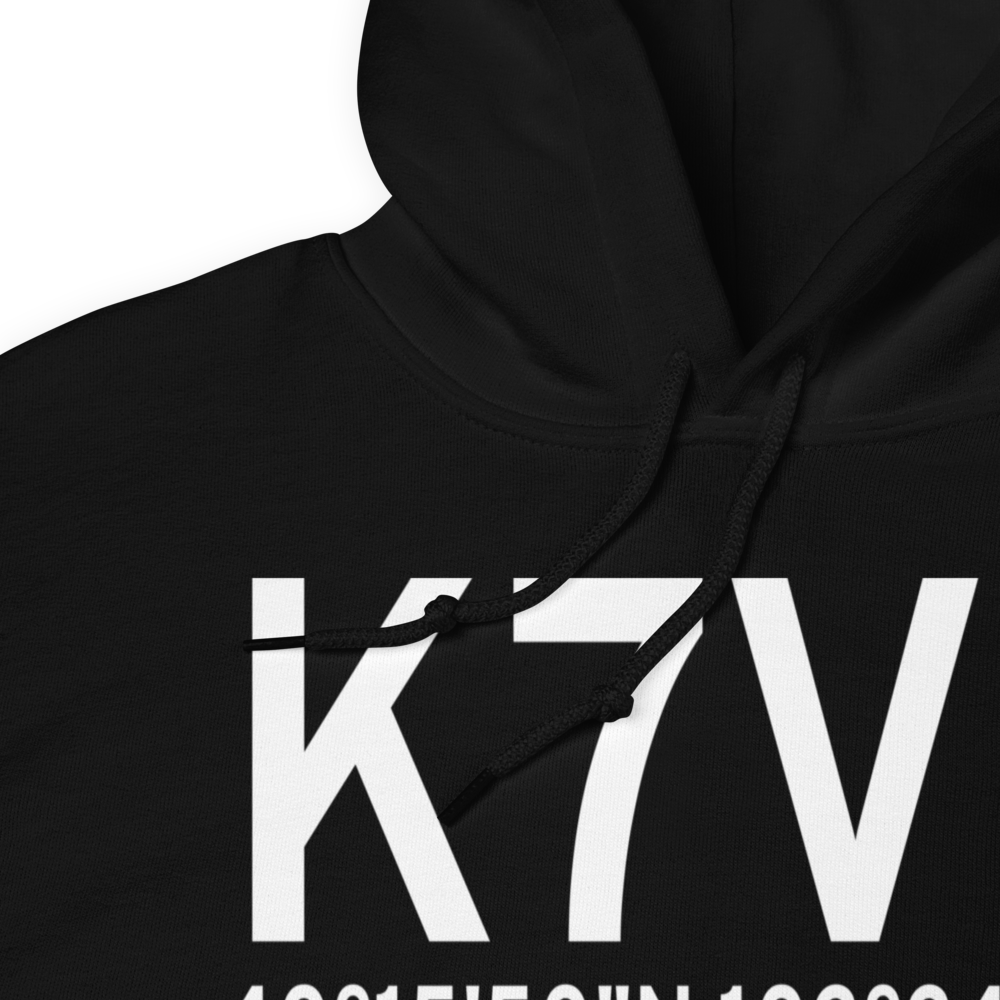 Brush Municipal Airport (K7V5) ICAO Hoodie Sweatshirt 