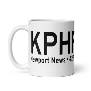 Newport News Williamsburg International Airport (KPHF) ICAO Mug