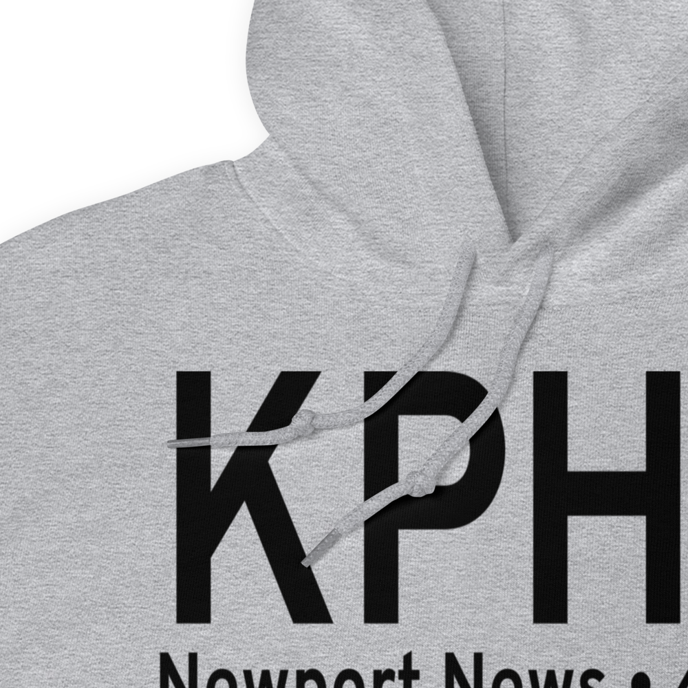 Newport News Williamsburg International Airport (KPHF) ICAO Hoodie Sweatshirt 