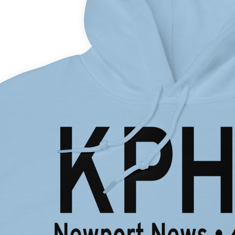 Newport News Williamsburg International Airport (KPHF) ICAO Hoodie Sweatshirt 