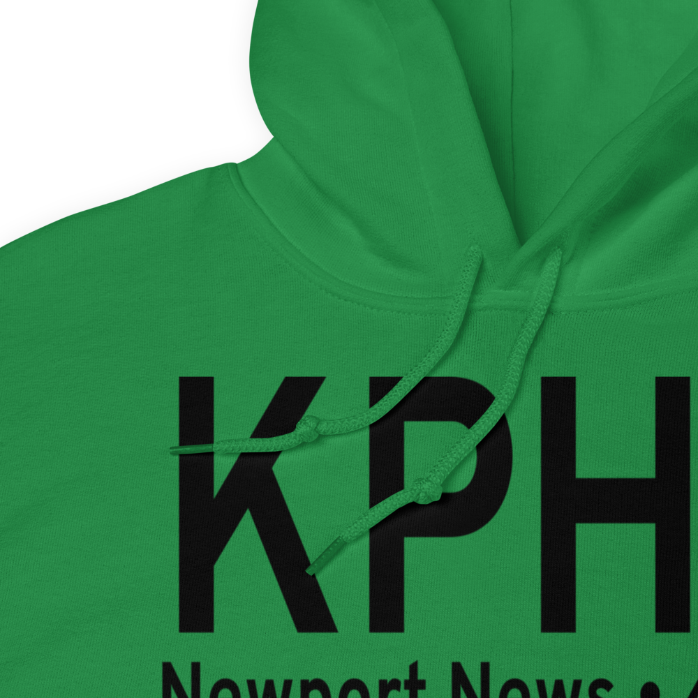 Newport News Williamsburg International Airport (KPHF) ICAO Hoodie Sweatshirt 