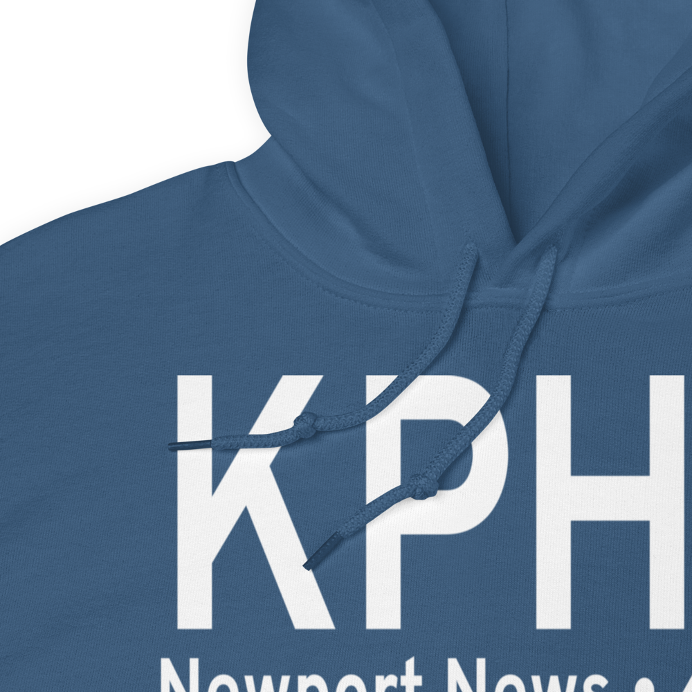 Newport News Williamsburg International Airport (KPHF) ICAO Hoodie Sweatshirt 