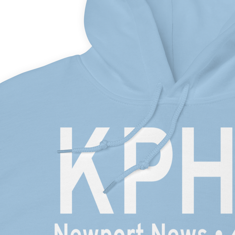 Newport News Williamsburg International Airport (KPHF) ICAO Hoodie Sweatshirt 