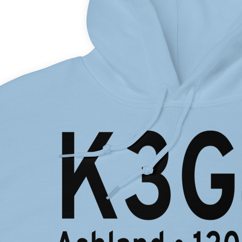 Ashland County Airport (K3G4) ICAO Hoodie Sweatshirt 