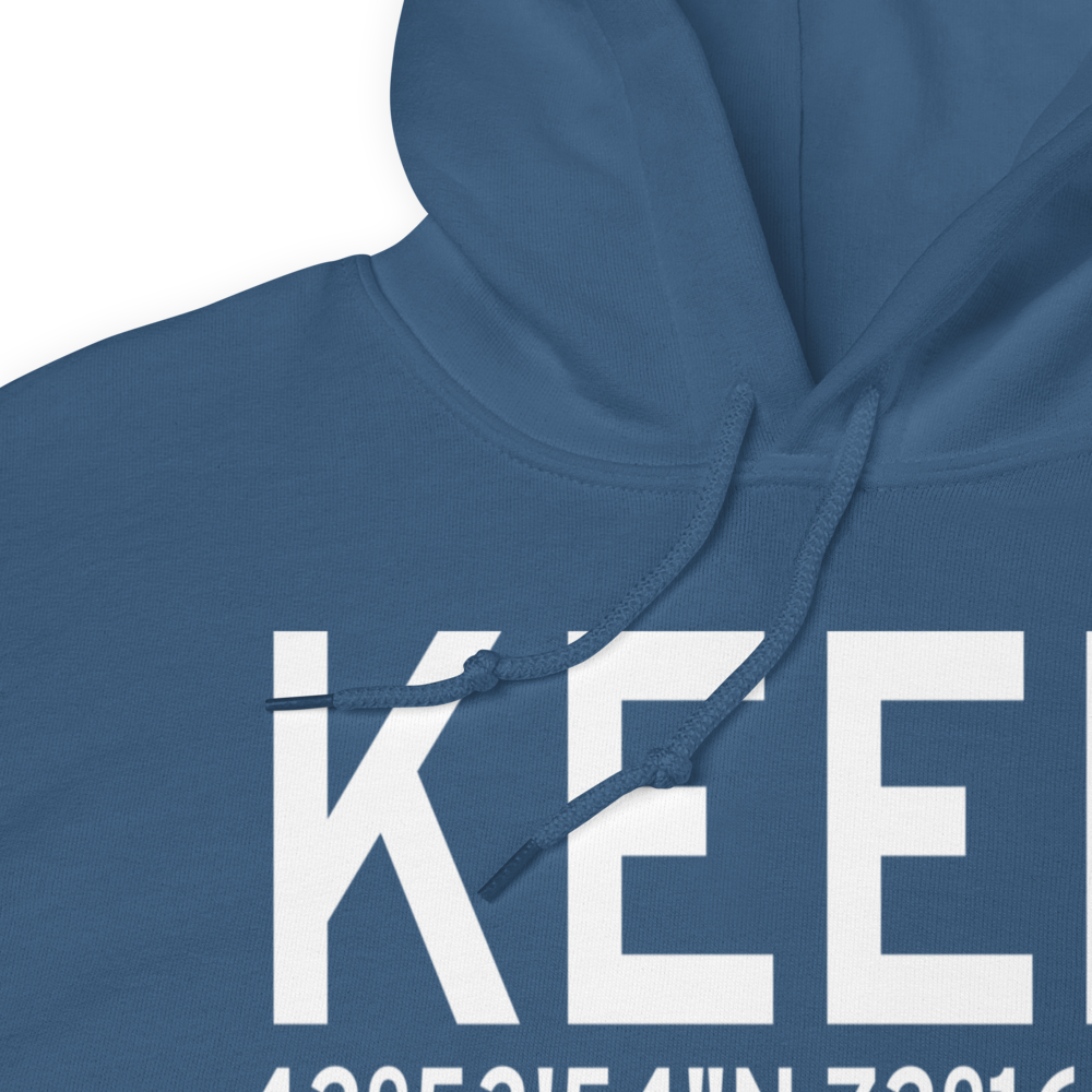 Dillant Hopkins Airport (KEEN) ICAO Hoodie Sweatshirt 