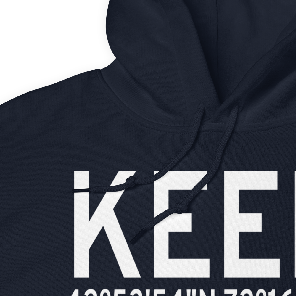 Dillant Hopkins Airport (KEEN) ICAO Hoodie Sweatshirt 