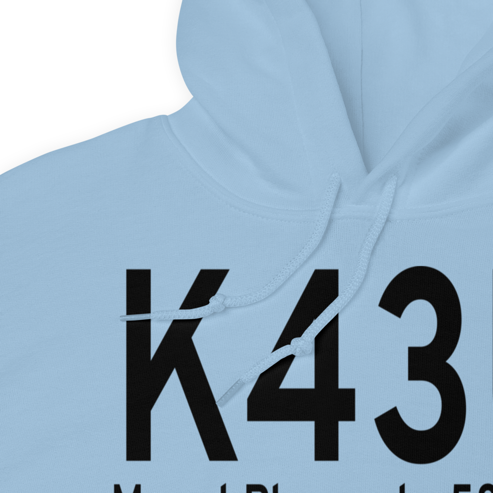 Mount Pleasant Airport (K43U) ICAO Hoodie Sweatshirt 