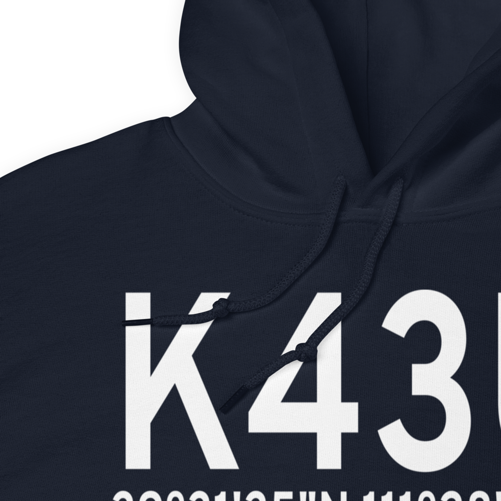 Mount Pleasant Airport (K43U) ICAO Hoodie Sweatshirt 