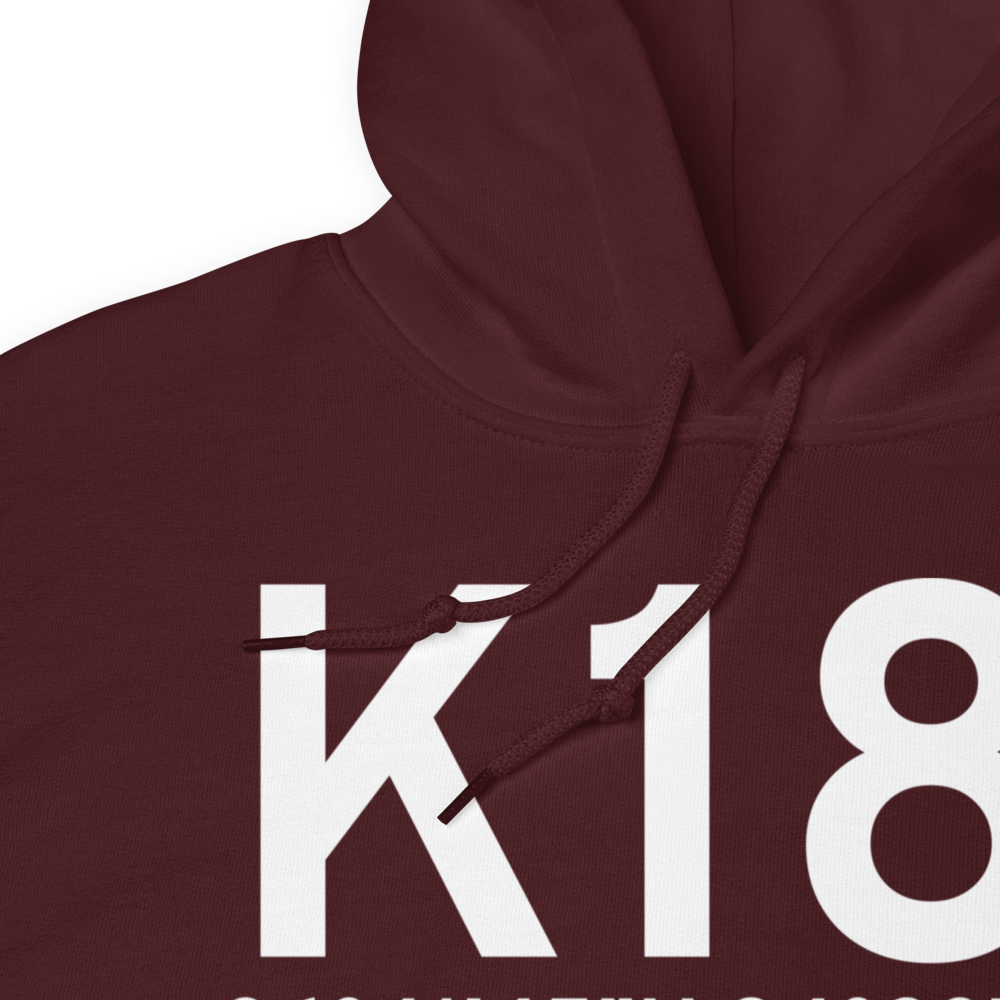 Mc Creary County Airport (K18I) ICAO Hoodie Sweatshirt 