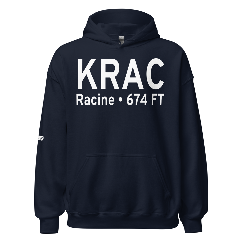 John H Batten Airport (KRAC) ICAO Hoodie Sweatshirt 