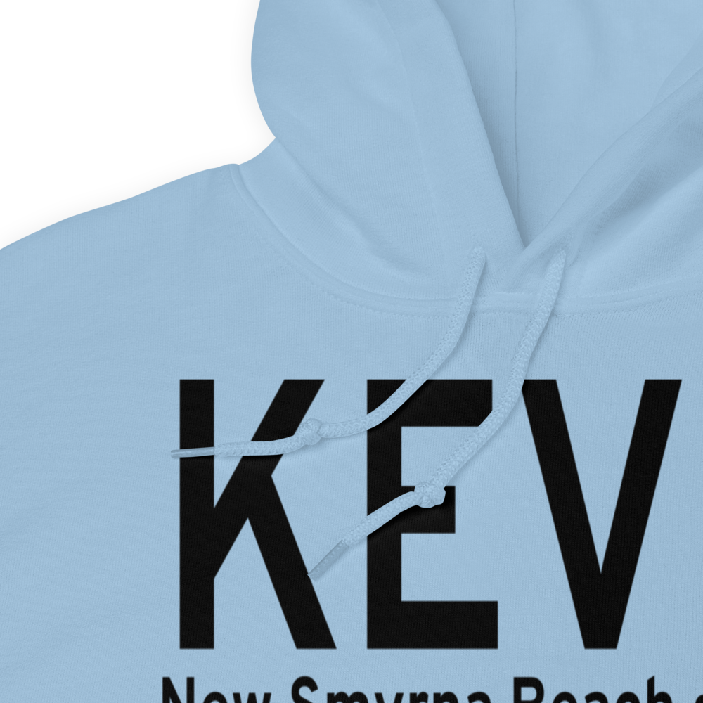 New Smyrna Beach Municipal Airport (KEVB) ICAO Hoodie Sweatshirt 