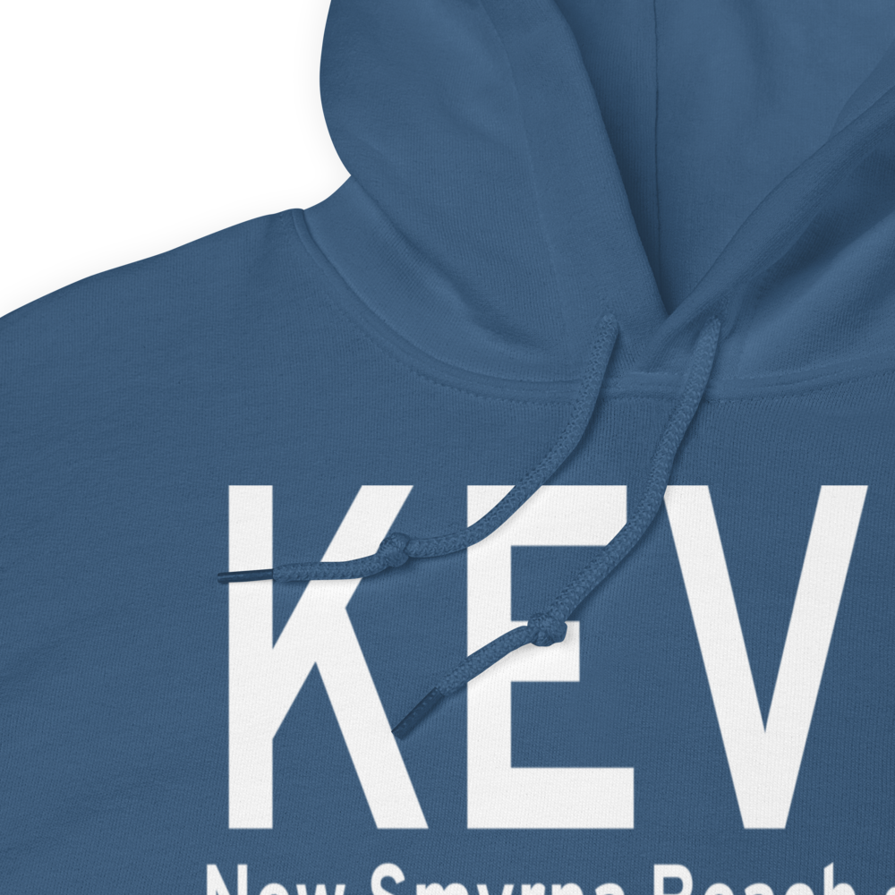 New Smyrna Beach Municipal Airport (KEVB) ICAO Hoodie Sweatshirt 